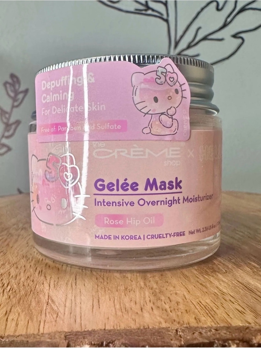 The Crème Shop × Hello Kitty Gelée
Mask: Rose Hip Oil